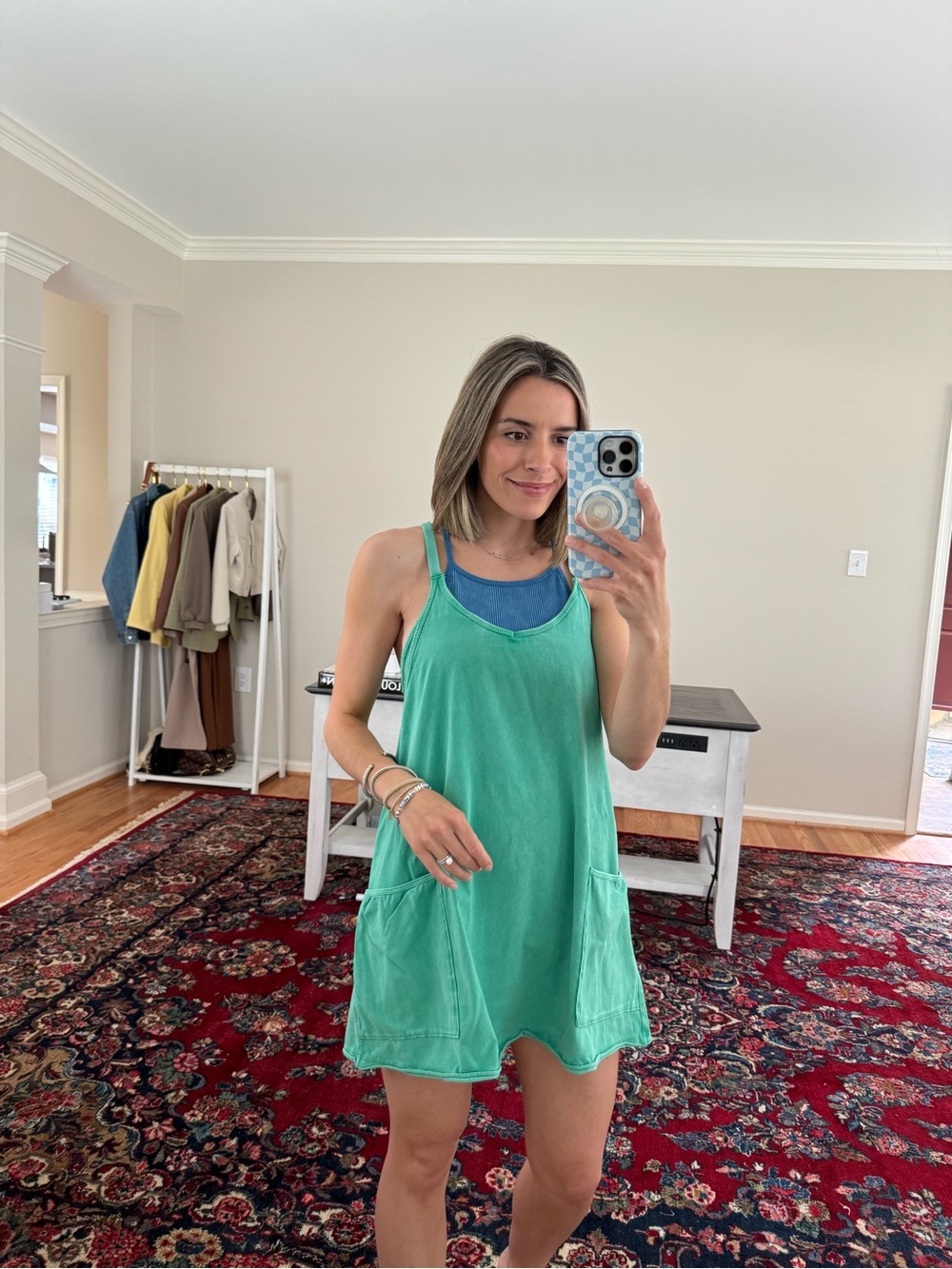 FP Movement by Free People Green Mini Romper Dress - Picture 2 of 2